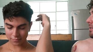 Newly engaged Alfonso Osnaya and Adrian Andres fuck wildly