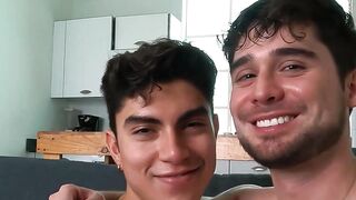 Newly engaged Alfonso Osnaya and Adrian Andres fuck wildly