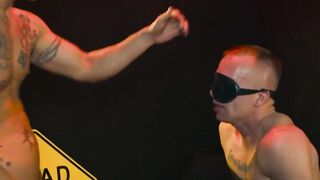 Tanner Hyde and Nic Sahara blindfolded and double penetrated