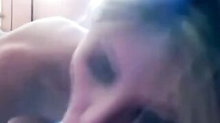 Titless Blonde Amateur Gets a Facial