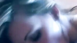 Titless Blonde Amateur Gets a Facial