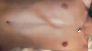 Titless Blonde Amateur Gets a Facial