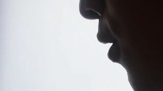 Aroused Brandon Ley and Jeciel O share shower BJ session