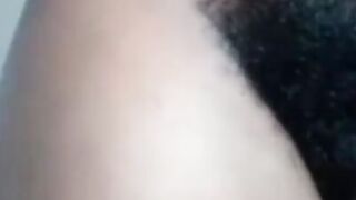 African Amateur's Hairy Webcam Show