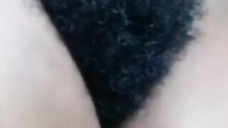 African Amateur's Hairy Webcam Show