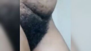 African Amateur's Hairy Webcam Show