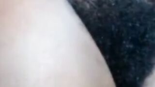 African Amateur's Hairy Webcam Show