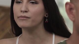 TS Zariah Aura takes cock in her ass in several hot positions