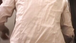 Secret cam in changing room eyes Asian girls suiting up