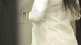 Lens films Japanese girl shedding every bit of her outfit