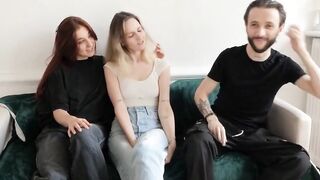 Lucky Guy Gets 2 French Beauties for FFM Threesome