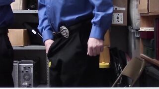 ShopliftersPunished.com - Brunette burglar Ziggy Star shared by two horny LP officers