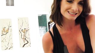 Silvia Saige gives BF one hell of a blowjob while she vibrates her cunt