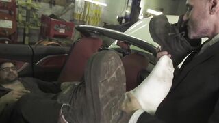 Manuel Skye lustfully tongues and sucks his buddyâs toes