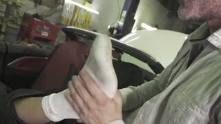 Manuel Skye lustfully tongues and sucks his buddyâs toes