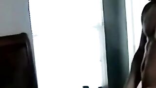 Black mature swallows BBC then gulps a salty load
