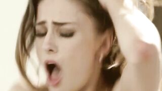 Kristen Scott hops on stepdaddys big cock until she cums hard