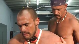 MuscleJockBound.com - Colin Steele uses zapper and crusher on Jessie