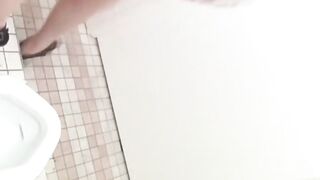 Japanese ladies taped flashing tasty twats while peeing