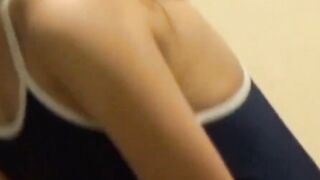 Peeping cam waits to snag a Japanese womans perky tits