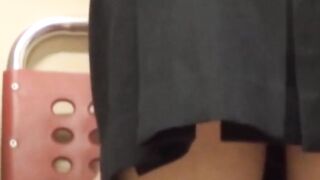 Covert lens peeks at this Japanese cuties full ripe breasts