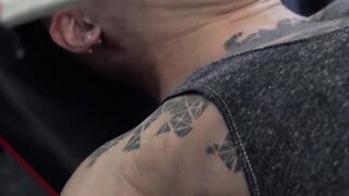 Yoshi Kawasaki works out with butt plug stretching tight hole
