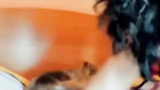 Big-Titted Brunette's Webcam Show