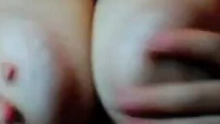 Big-Titted Brunette's Webcam Show