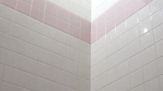Asian ladies soak their thongs and striped undies in stores pee rush