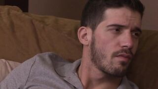 Damon Andros swallows  all of his step sons hot load