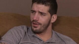 Damon Andros swallows  all of his step sons hot load