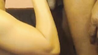 Ebony Amateur Couple's Steamy Sex Session on Webcam