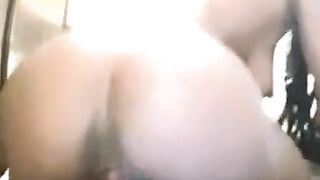 Ebony Babe Creamy Pussy Play with Dildo