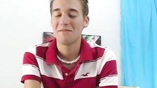 BoyObsession.com - Devin Becker's toy play and intense jerk off during interview