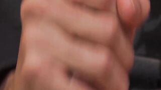 Latino Gavin cant stop tugging his hard leaking cock