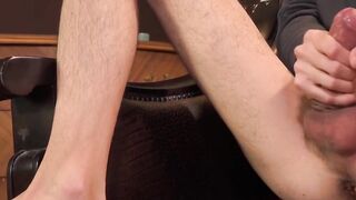 Latino Gavin cant stop tugging his hard leaking cock