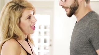 Naughty MILF Stevie Lix sucks his cock nonstop until he calls her mom