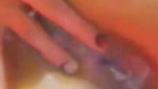 Asian Amateur Rosebud Fists Herself