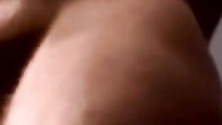 Amateur filmed jerking dick to porn cumshot climax