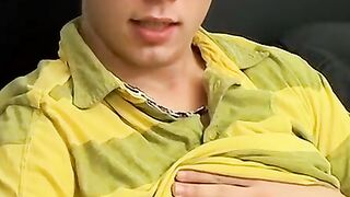 Kyle Valasek fills his undies with a solo creamy load