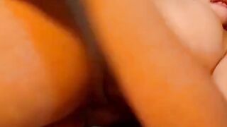 Big-Tit Brunette Amateur Masturbates on Webcam