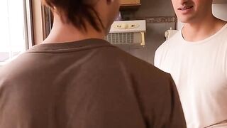 Blond Hassan Shelbyâs cock sucked by Ayun XXX and Matt Vi