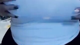 Big-Titted Romanian BBW Plays on Webcam