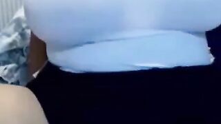 Big-Titted Romanian BBW Plays on Webcam
