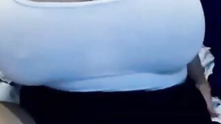 Big-Titted Romanian BBW Plays on Webcam