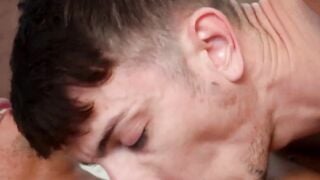 Zion Nicholas' thick black cock bred then rimmed deep