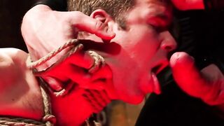 Connor Patricks bondaged body is at the mercy of Trenton Ducati