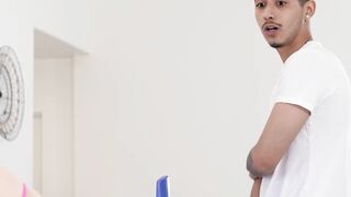 Its not time for breakfast but my stepsis Jade Valentine already hungers for my cock