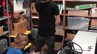 ShopliftersPunished.com - Blonde officer Krissy Lynn seduced Dylan Snow for freedom a