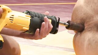 Chiseled Jessie Colter machine dildo Dirk Caber after cock riding him